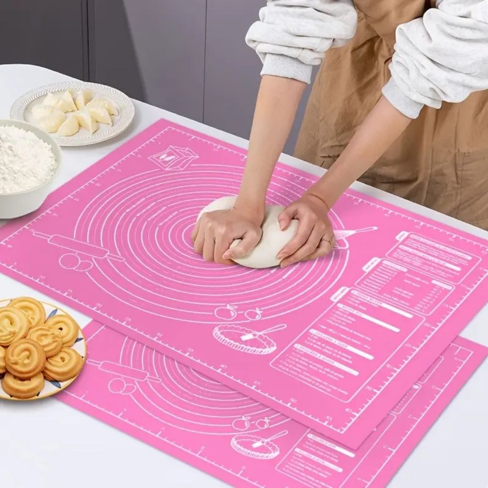 Tapadásmentes szilikon szőnyeg tészta gyúrásához és kinyújtásához